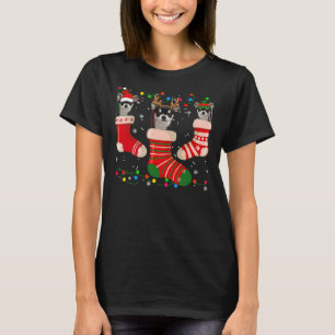 Fun Chihuahua Strumpf Weihnachtssocken Xmas T-Shirt