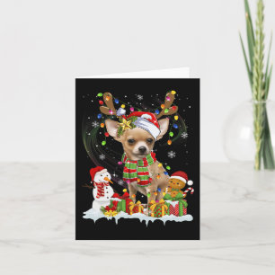 Fun Chihuahua Weihnachten Ugly Hund Weihnachtsmann Karte
