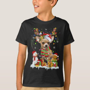 Fun Chihuahua Weihnachten Ugly Hund Weihnachtsmann T-Shirt