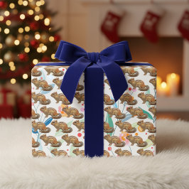 Fun Chipmunk-Wrapping Paper Sheets Geschenkpapier Set