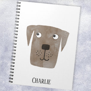 Fun Chocolate Labrador Retriever Dog personalisier Notizblock