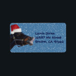 Fun Christmas Address Labels Adressaufkleber<br><div class="desc">Niedliche Weihnachtsadressen mit Pony tragen ein Weihnachtsmannmütze Sprichwort Frohe Weihnachten! Gutes Geschenk für Pferdefreunde in Ihrem Leben!</div>