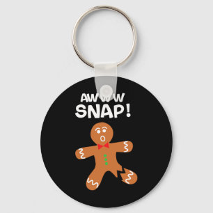 Fun Christmas Aw Snap Gingerbread Mann Cookie Xmas Schlüsselanhänger