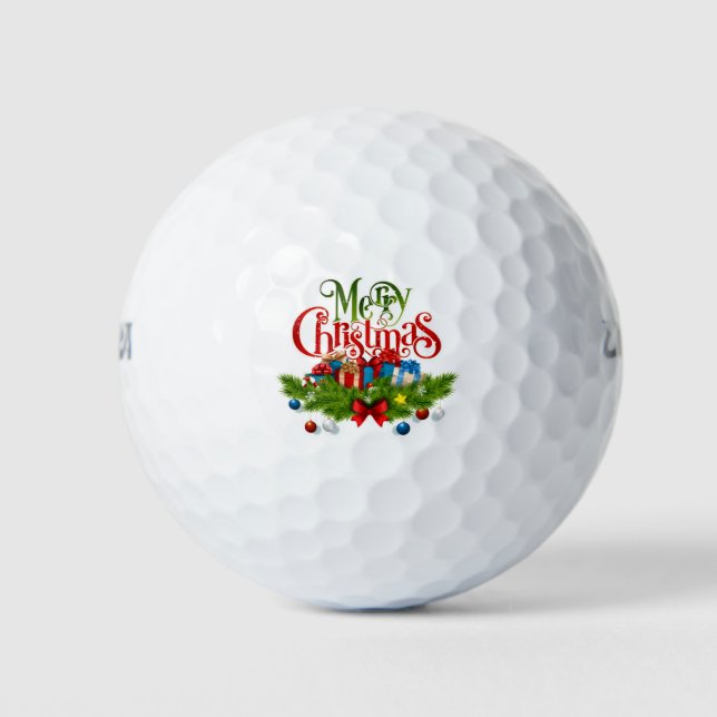 Fun Christmas Designs Golfball (Vorderseite)