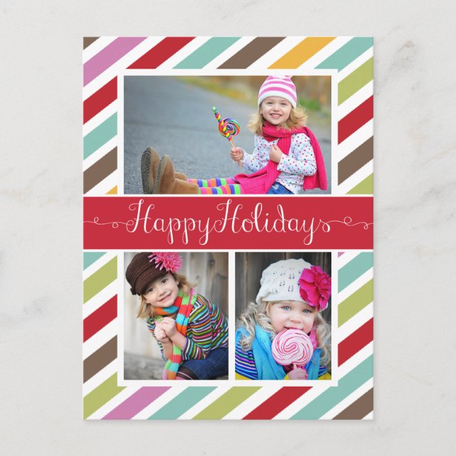 Fun Christmas Foto Postkarten (Vorderseite)