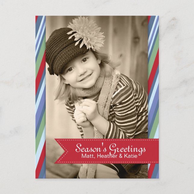 Fun Christmas Foto Postkarten (Vorderseite)