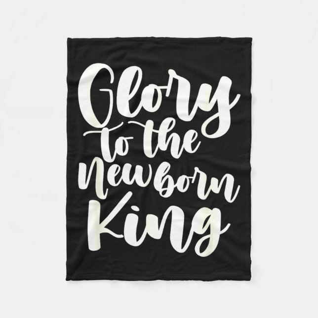 Fun Christmas Holiday Saying Religious Christian E Fleecedecke (Vorderseite)