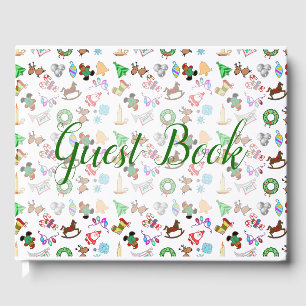 Fun Christmas Muster Gästebuch