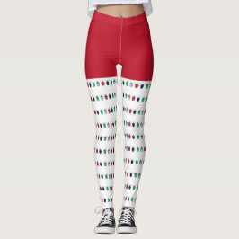 Fun Christmas Tiny Bryn Mawr Lanterns Leggings