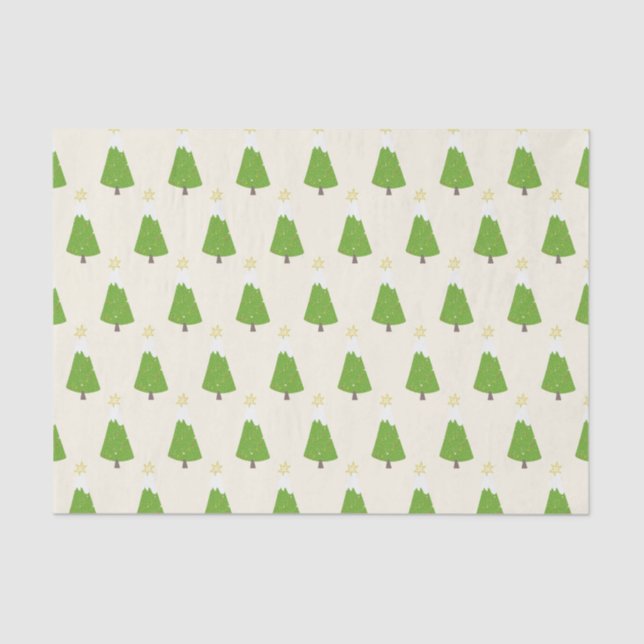 Fun Christmas Tree Pattern - Weihnachten Seidenpapier (Vorderseite)