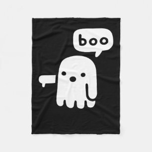 Fun chunky Geist der Missbilligung Boo Halloween Fleecedecke