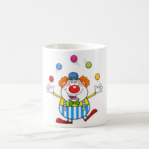 Fun Circus Clown Juggling Balls Kaffeetasse
