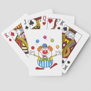 Fun Circus Clown Juggling Balls Spielkarten
