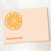 Fun Citrus Orange Slice Personalisierter Individue