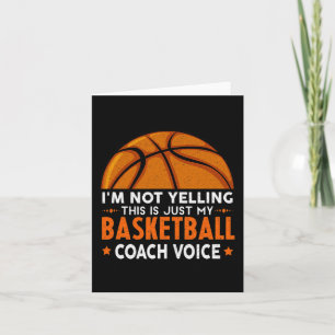 Fun Coach Basketball Lover Karte