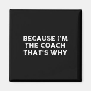 Fun Coach Sports Football Basketball Fußball Hocke Magnet