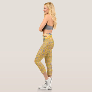 Fun Color Drehung Capri Leggings