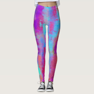 Fun Colorful Abstrait Dots Leggings