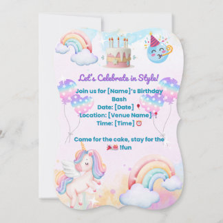 Fun & Colorful Birthday Invitation – Party Celebra Einladung