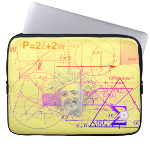 Fun Colorful Equations Geometric Designs Laptopschutzhülle