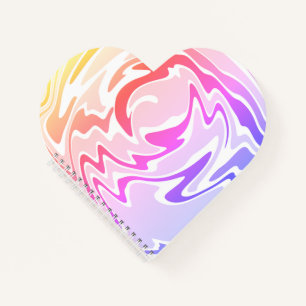 Fun Colorful Liquid Swirl Notizbuch
