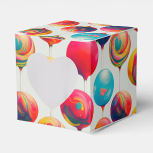 Fun Colorful Lollipops Geschenkschachtel