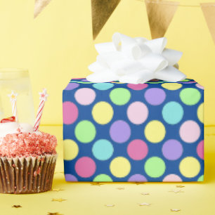 Fun Colorful Polka Dots Geschenkpapier
