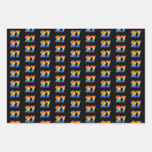 Fun, Colorful, Rainbow Spectrum Pattern 27 Event # Geschenkpapier Set