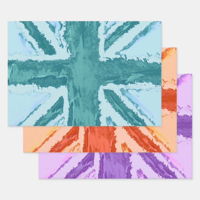 Fun Colown Union Jack von Heva Weva Craft / Gesche Geschenkpapier Set (Set)