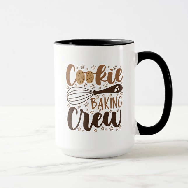 Fun Cookie Baking Crew Design Tasse (Rechts)