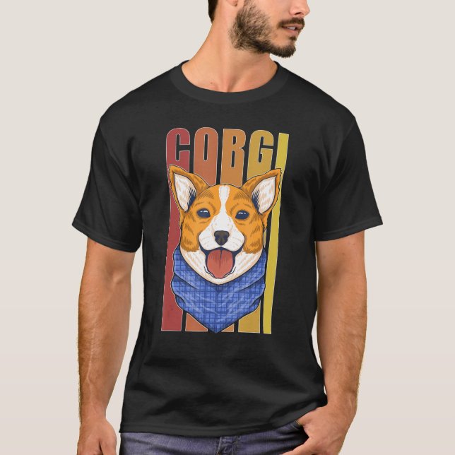 Fun Corgi T-Shirt (Vorderseite)