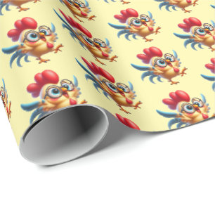 Fun Country Huhn gekacheltes Party Geschenkpapier
