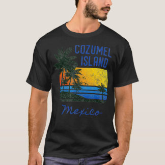 Fun Cozumel Island Mexico Beach Sonnenuntergang ge T-Shirt