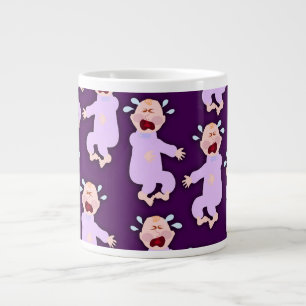 Fun Cranky Crybaby Characters Cartoon Art Jumbo-Tasse