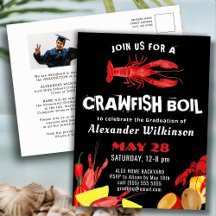 Fun Crawfish Boil Abschluss Foto