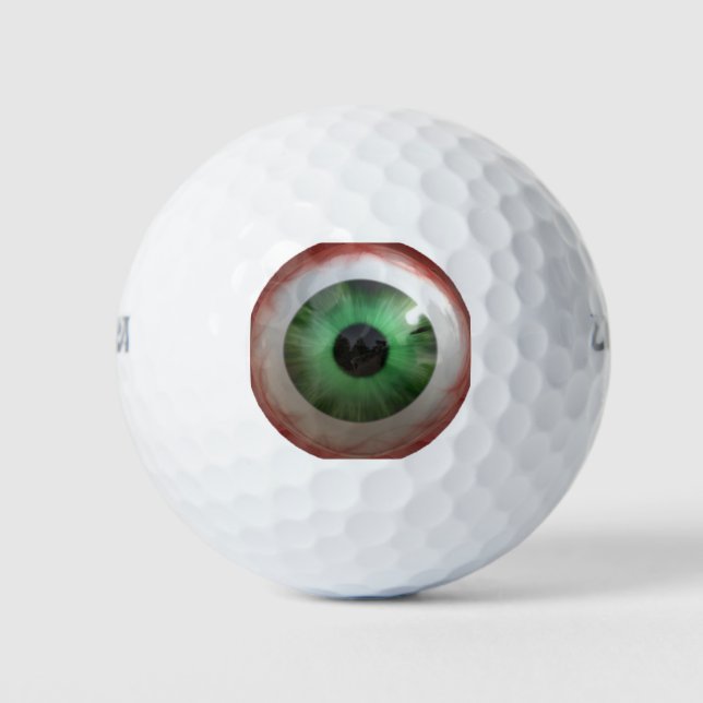 Fun Creepy Green Eye Ball Spaß (Vorderseite)