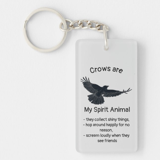 Fun Crows Bird Spirit Animal Humour Citation Totem (Devant)