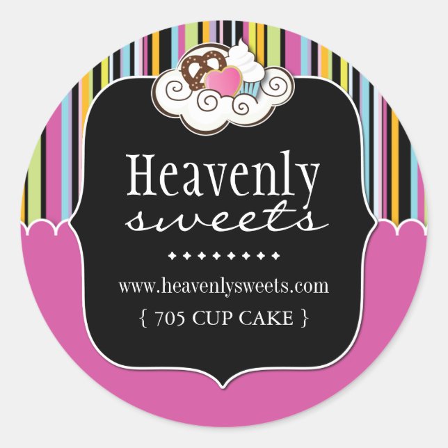 Fun Cupcake Packaging Stickers (Vorderseite)