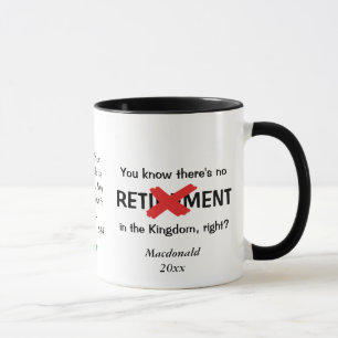 Fun Custom Christian Retirement Café Mug
