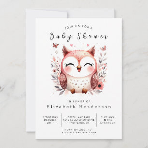 Fun Custom Owl Baby Dusche Einladung