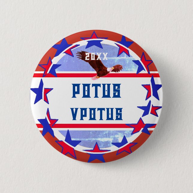 Fun Customizable Campaign Election POTUS Button (Vorderseite)
