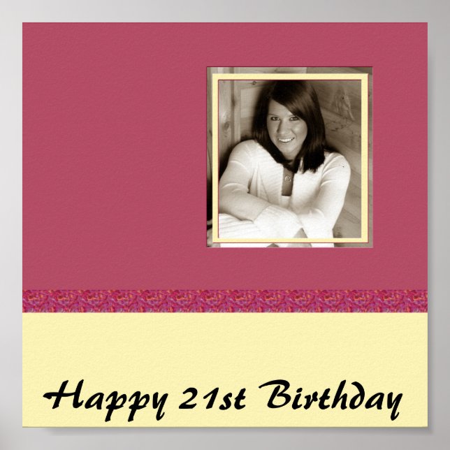 FUN CUSTOMIZABLE FOTO AUTOGRAPH POSTER (Vorne)