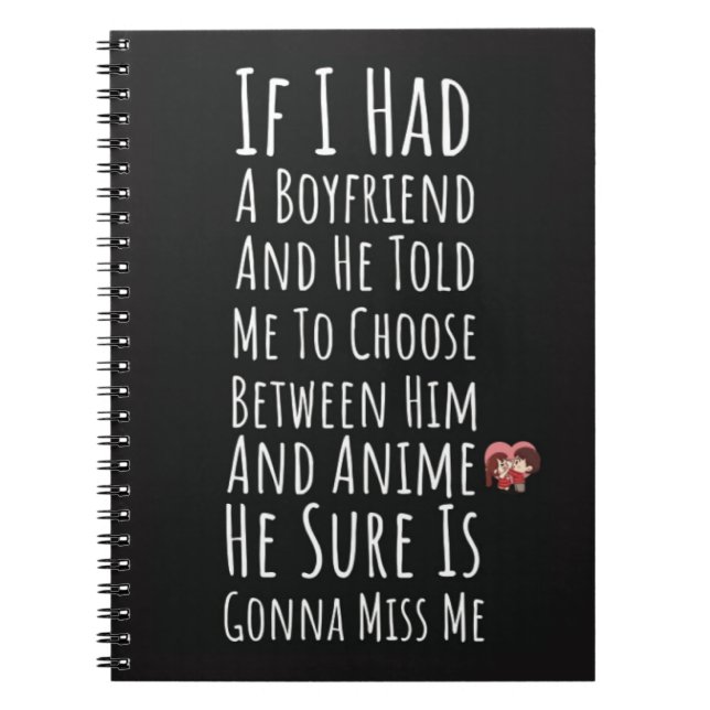 Fun Cute Anime Gifts For Her Kaiwaii Adorable Notizblock (Vorderseite)