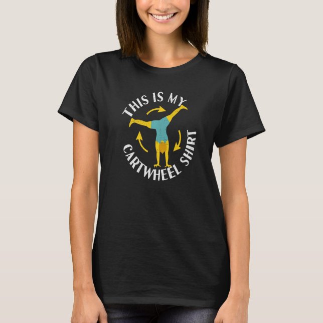 Fun Cute Cartwheel Premium T-Shirt (Vorderseite)