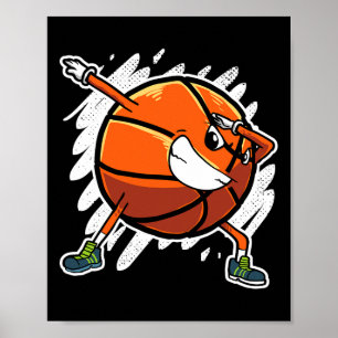Fun Dabbing Bysketbyll Byll Dab Sports Player Poster