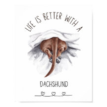 Fun Dackel Wall Art Poster