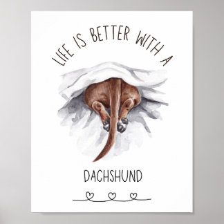 Fun Dackel Wall Art Poster