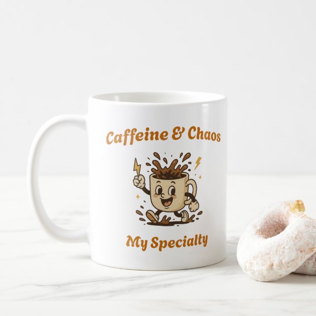 Fun Design Café Mug (Avec donut)