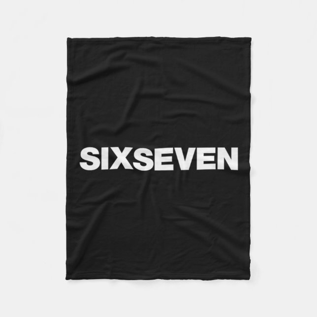 Fun Design That Says Six Seven 6 7 Meme Premium Tr Fleecedecke (Vorderseite)