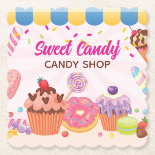 Fun Desserts und Laken Drink Untersetzer